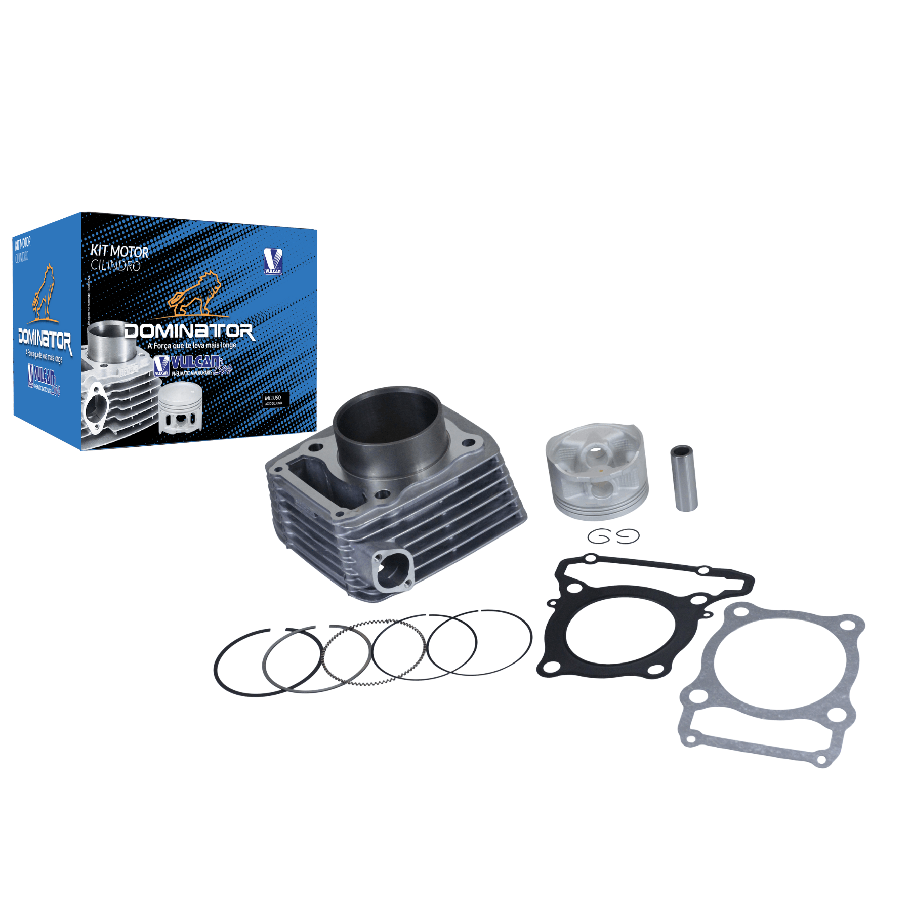 Kit cilindro do motor p/ moto honda cb 300r 10/15 xre 300 10/23 (compl. c/ kit "a" de juntas) pino 18mm